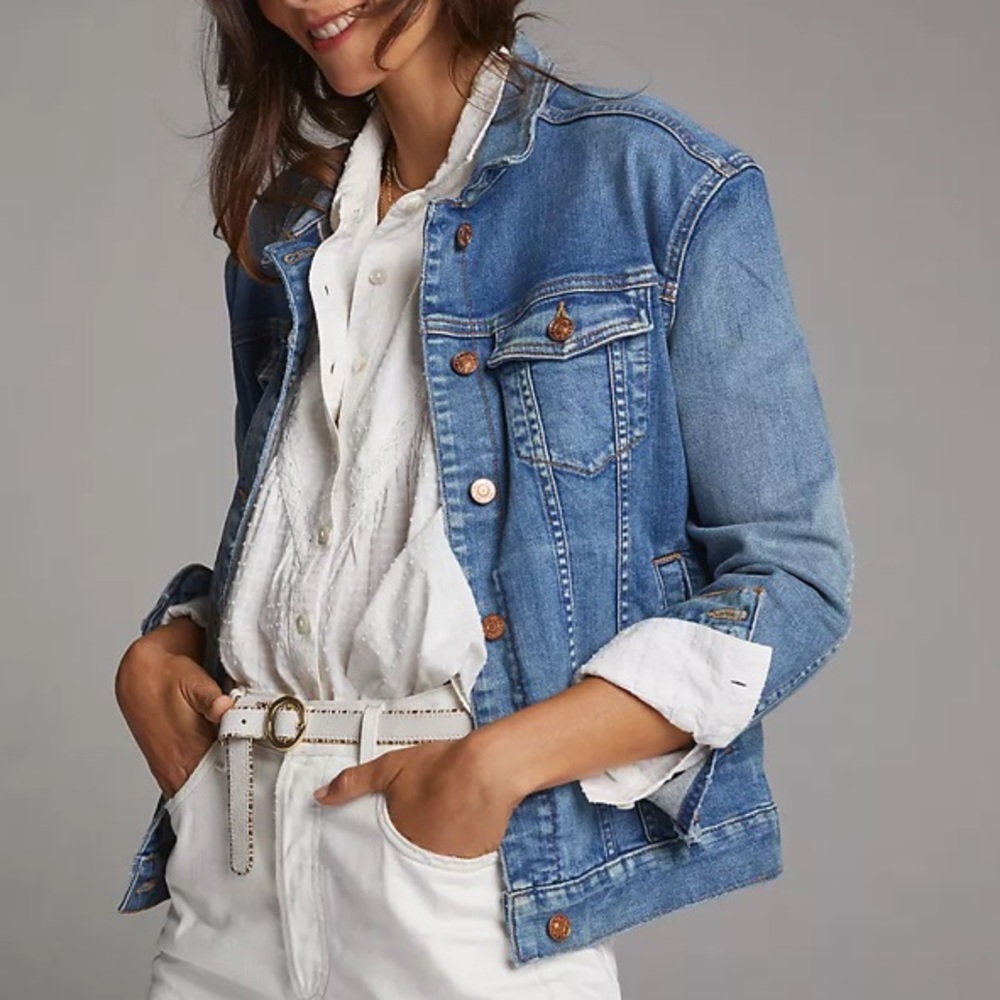 Anthropologie Pilcro Letterpress Jean Jacket